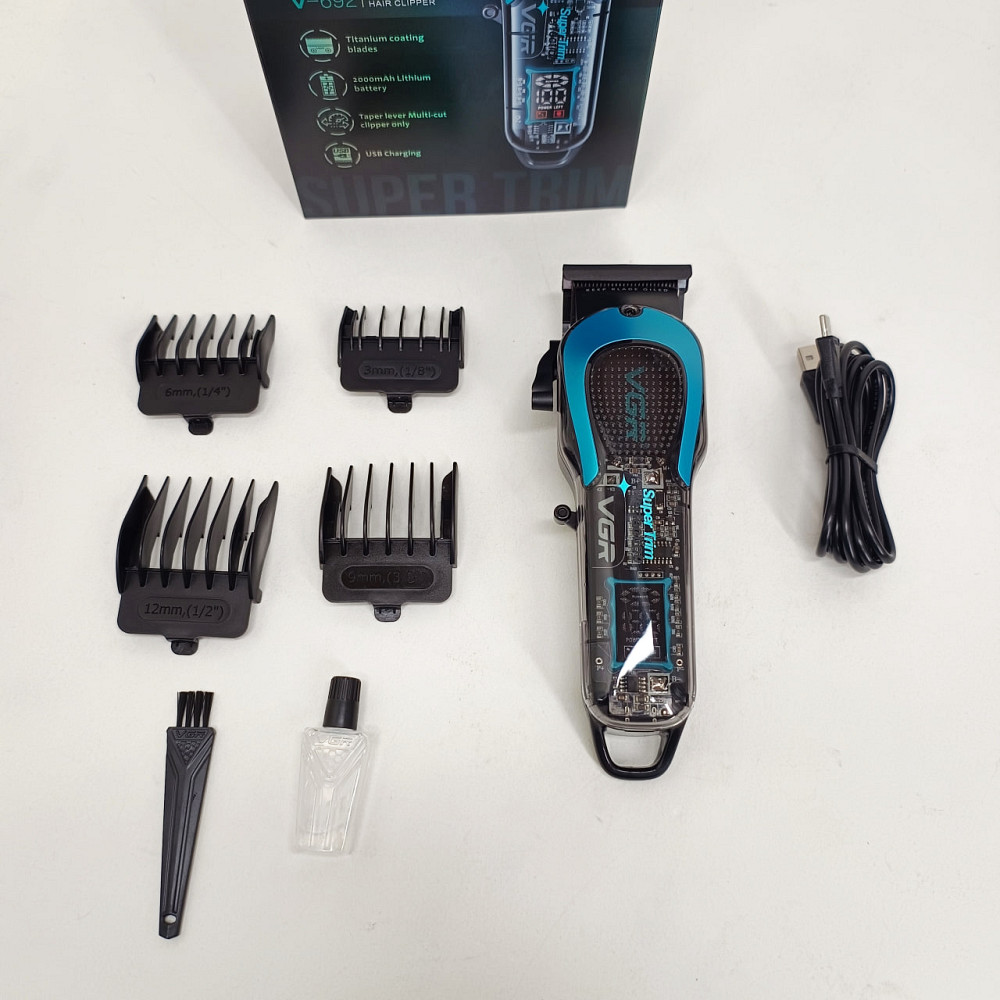 Малошумная машинка для стрижки волос, Машинка для стрижки на аккумуляторе Набор с зарядкой LA-95 Львов - изображение 9