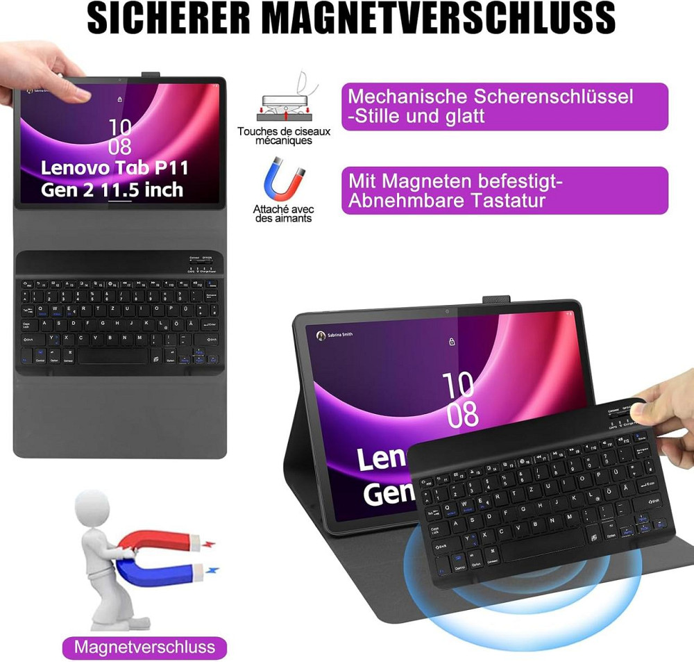 Чехол-клавиатура для Lenovo Tab M10 Plus 10.3 TB-X606F/TB-X606X Lenovo Tab K10 10.3 (TB-X606F/TB-X606X/TB-X6C6) Днепр - изображение 8