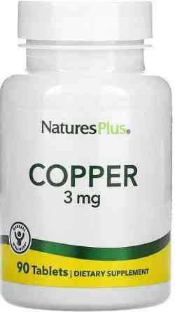 Мідь Nature's Plus Copper 3 mg 90 tabs Київ