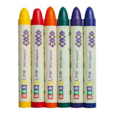 Олівці кольорові ZiBi Baby line Suoer Jumbo круглий корпус 6 шт (ZB.2484) Вінниця