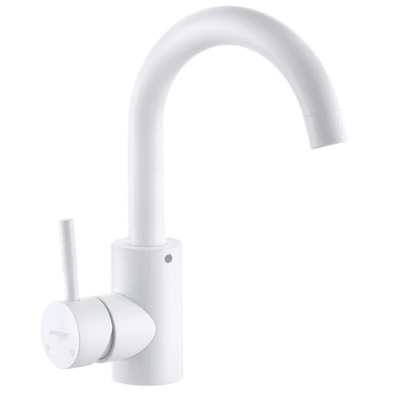 Смеситель для умывальника Mixxus SUS-011-B White из нержавеющей стали SUS304 Харьков - изображение 1