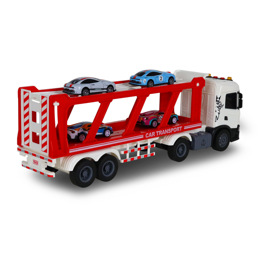 Ігровий набір серії Large Truck – Автоперевізник Scania (4 машини, світло, звук) Дніпро - фото 9
