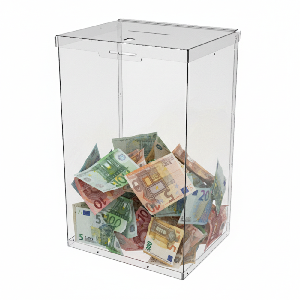 Ящик EKOSTAR с замком для пожертвований и сбора денег 250x200x400. Объем 20 литров Киев - изображение 1