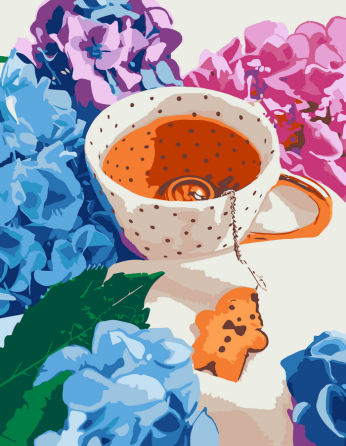 Картина за номерами „Ароматний чай“ 35×45см ROSA START Київ