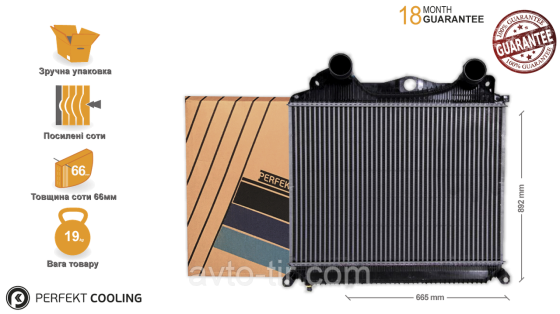 Интеркулер MAN TGA 81061300179 81061300197 81061300231 Луцк