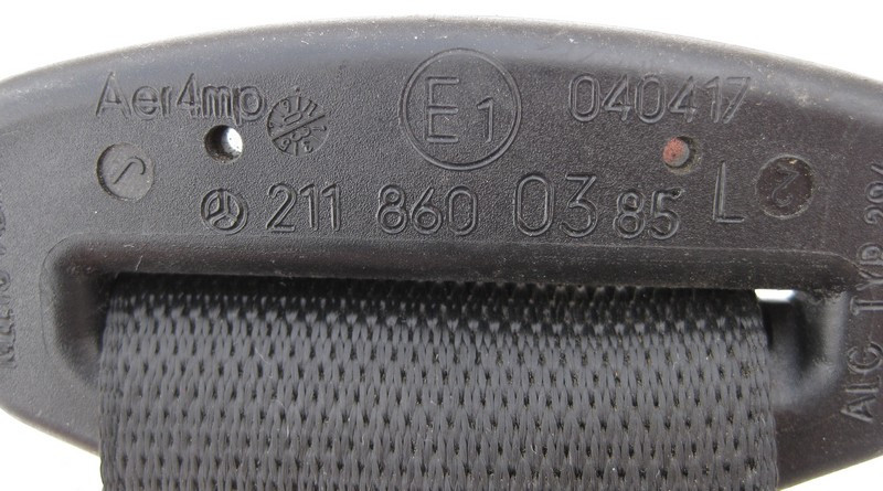 Mercedes-Benz  A2118600385 Ремінь безпеки задній лівий чорний E-Class W211 Одеса - фото 2