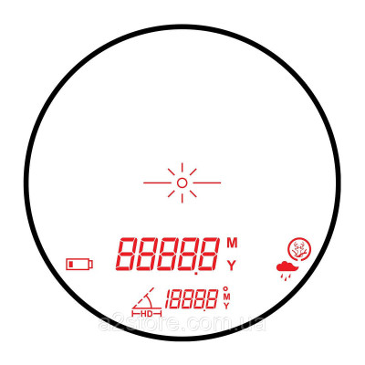 Лазерний далекомір Hawke LRF 1500 6x21 High O-LED (41212) Вінниця - фото 4