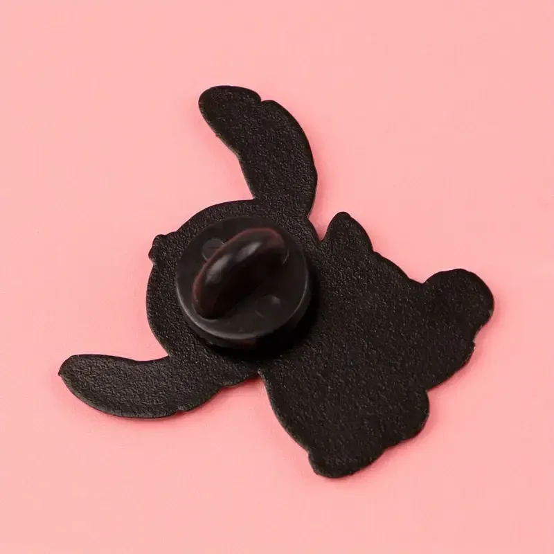 Значок «Stitch & Cat» — эмалированный значок Стич с белым котиком, 3 см Киев - изображение 3