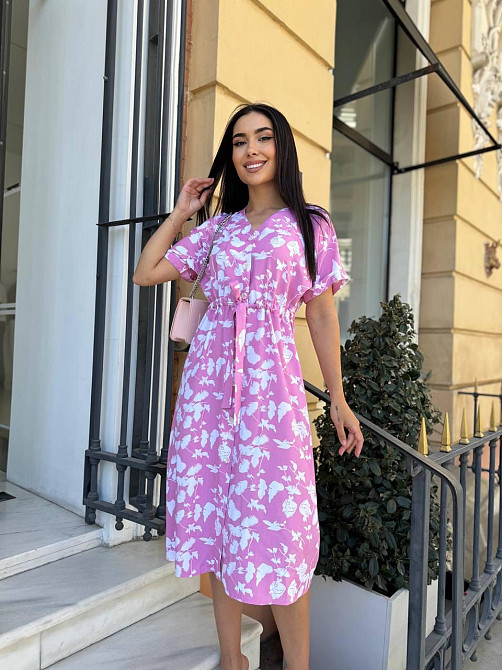 Женское лёгкое летнее платье свободного кроя. Натуральный батист. 42-44р Киев - изображение 1