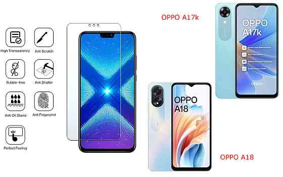 Захисне скло NeoGlass для OPPO A17k, OPPO A18 – надпрозоре та стійке Київ