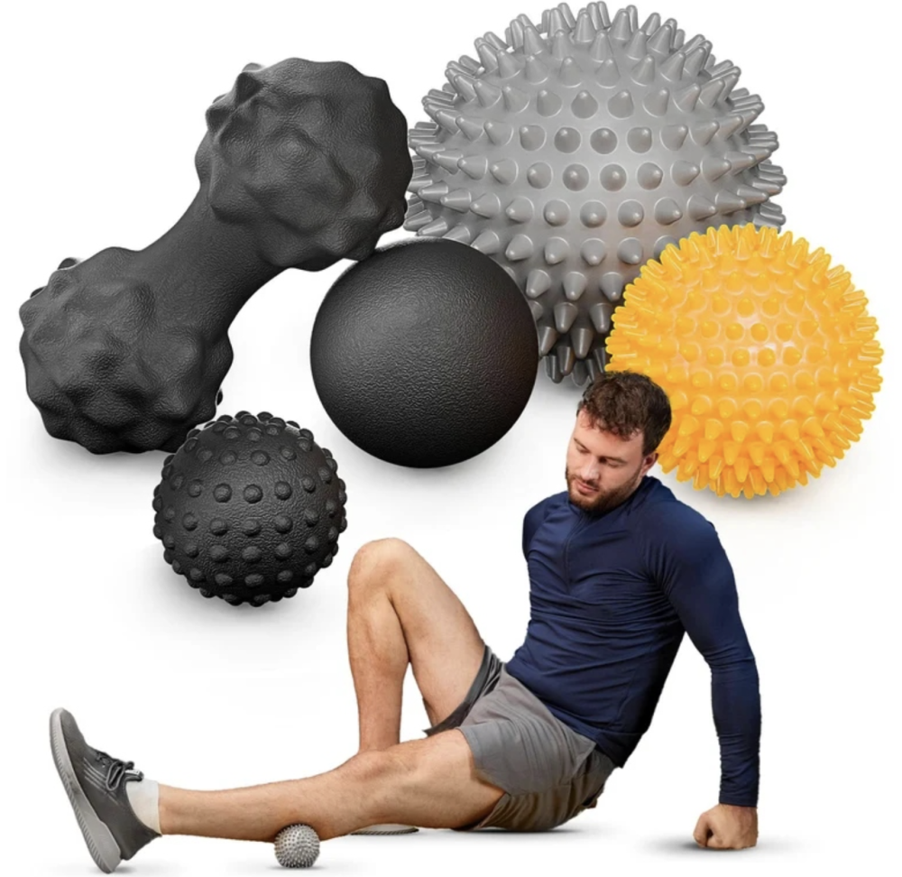 Набір масажних м'ячів Trex Sport TX-005MSC 5в1 для йоги та фітнесу EPP Київ - фото 2