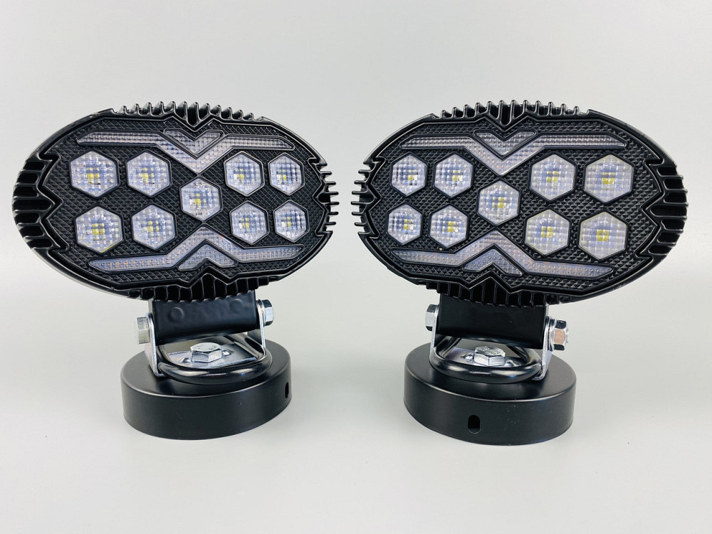 Фара LED кругла 15led chip 9-80V алюмінієвий корпус, кріплення, повітряний клапан Мукачево - фото 7