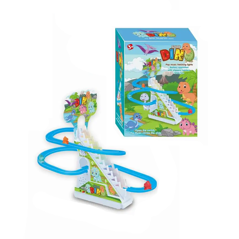 Гра настільна для дітей "Гірка з треком", іграшка для розвитку дитини, від 3 років, фігурки 3шт Dinosaur Кам'янець-Подільський - фото 1