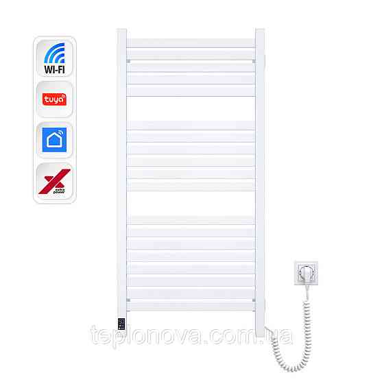 Електрична сушарка для рушників NAVIN Авангард X 480х1000 Sensor з WI-FI правобічна, біла Чернівці