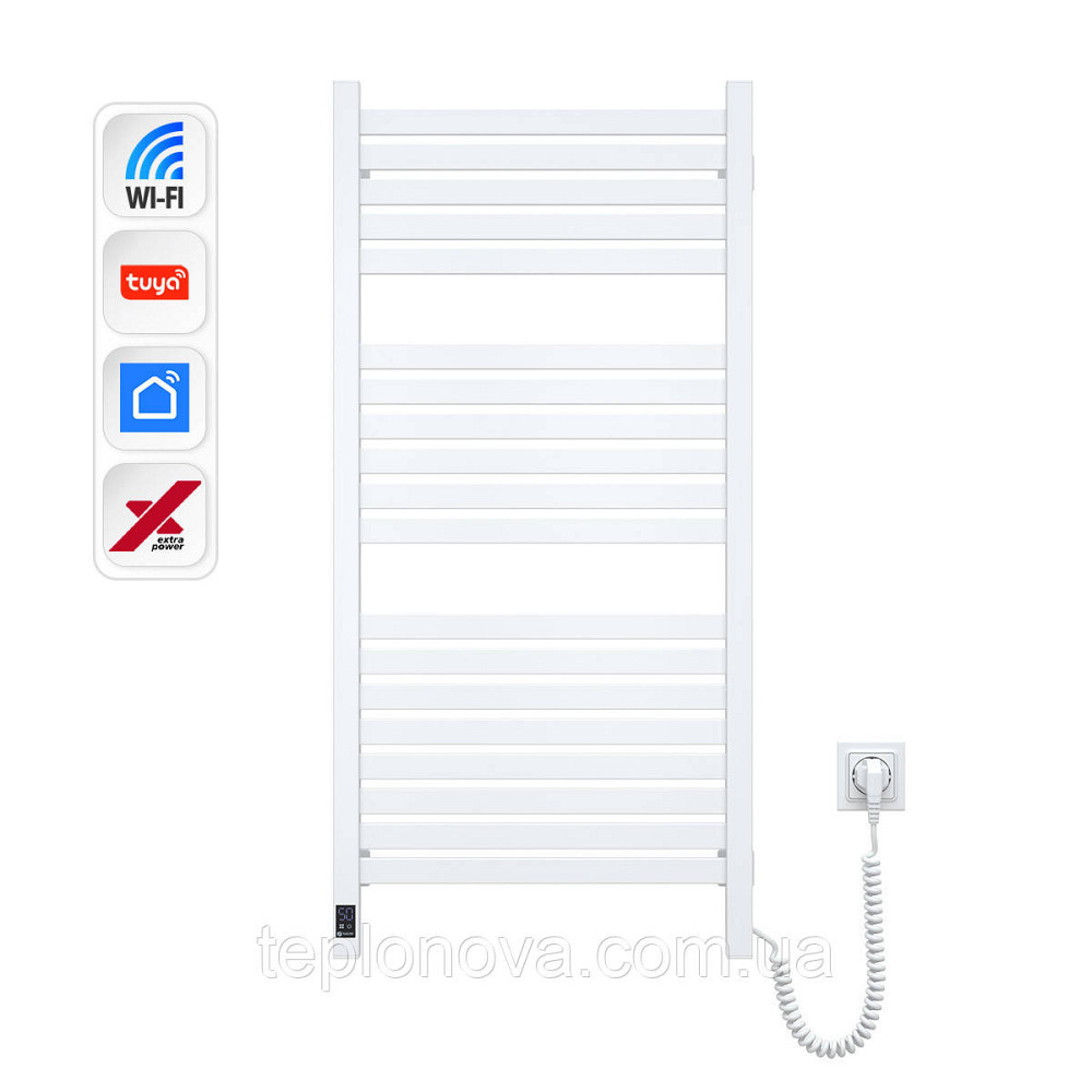 Електрична сушарка для рушників NAVIN Авангард X 480х1000 Sensor з WI-FI правобічна, біла Чернівці - фото 1