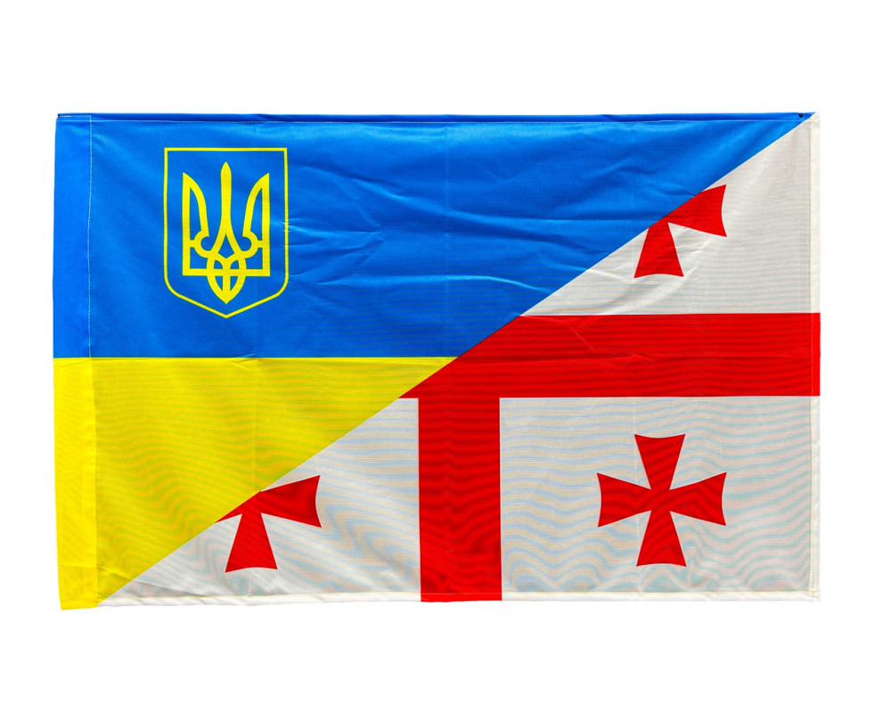 Прапор Україна Грузія 600х900 мм Запоріжжя - фото 2