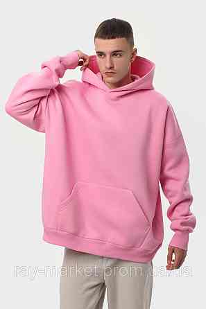 Худі оверсайз чоловіче утеплене RAY OVERSIZE рожеве (U0404M-Pink) L/XL Київ