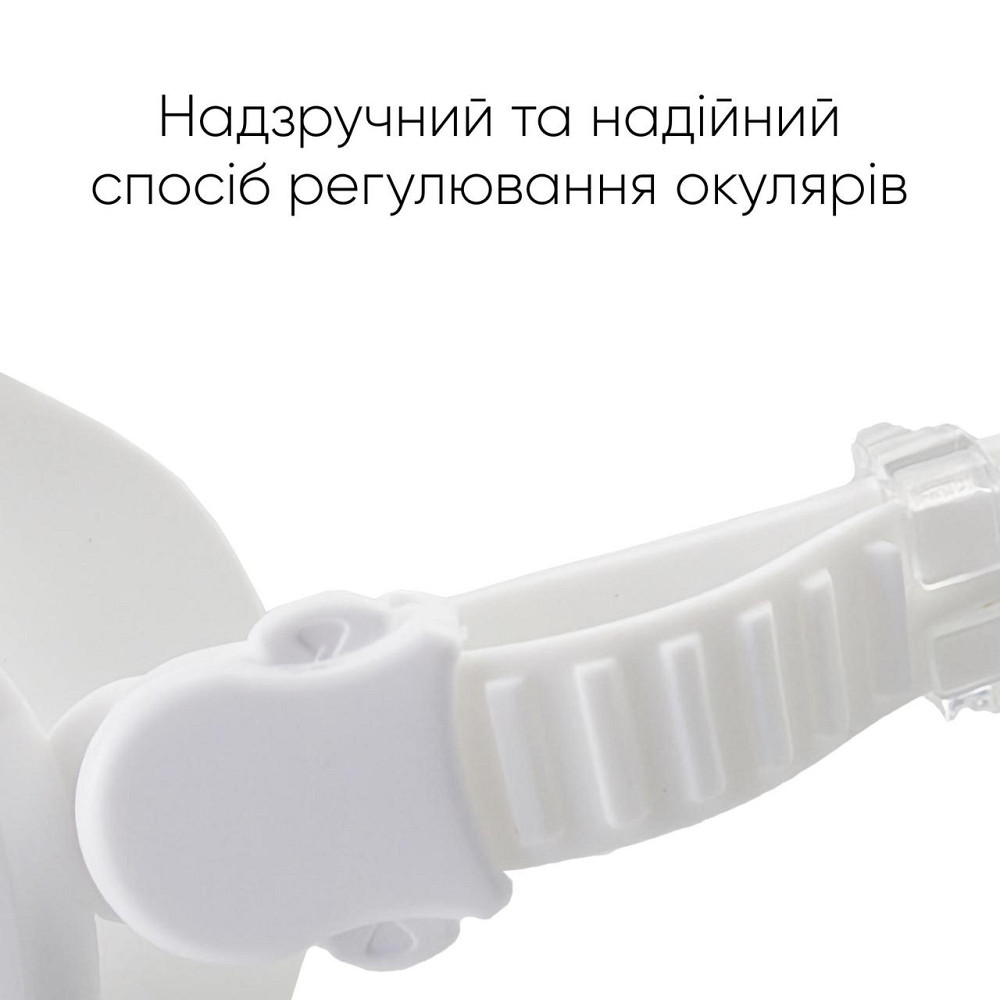 Маска для плавання Renvo Kariba Уні Anti-fog Чорний, Білий OSFM (2SM100-03) Київ - фото 4