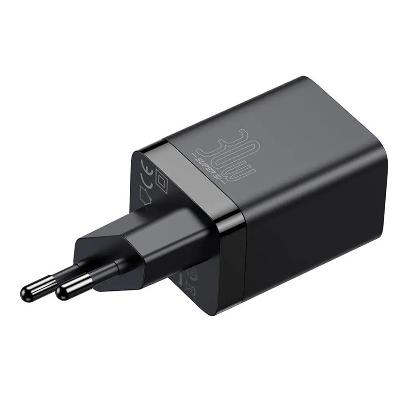 Сетевое зарядное устройство для Baseus Super Si Pro Quick Charger Type-C+USB 30W черный Львов - изображение 2
