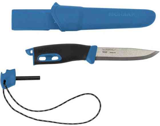 Туристичний Ніж з крісалом Morakniv "Companion Spark" Blue (13572) Неіржавка сталь Нововолинськ