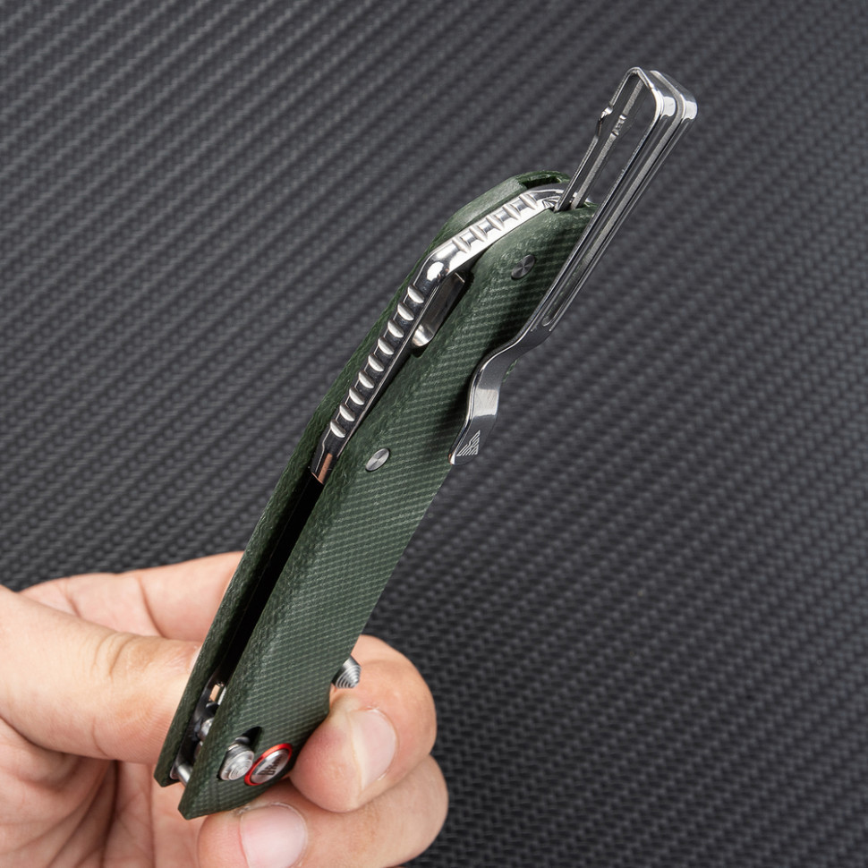 Ніж складаний SRM Asika 411L-MG, зелений Київ - фото 8