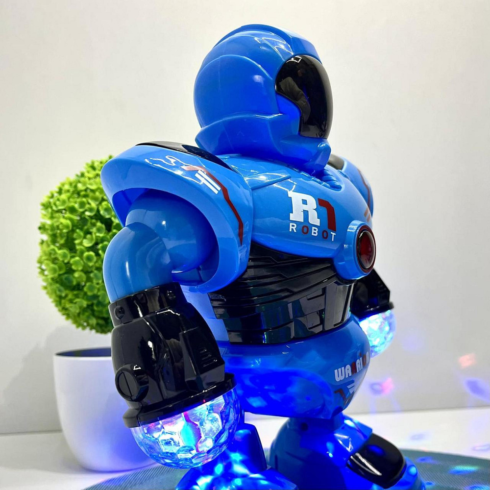 Робот Space Police танцюючий рухає руками та ногами світло звук Блакитний (58660) Чернігів - фото 9