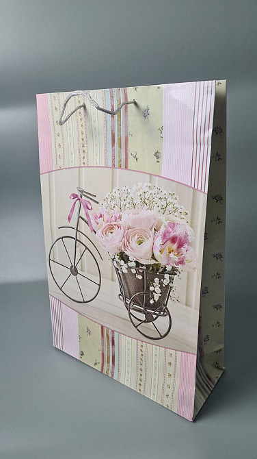 Пакет бумажный гигант вертиркальный (30х42х12)(артGV-052) (12 шт) Харьков - изображение 1