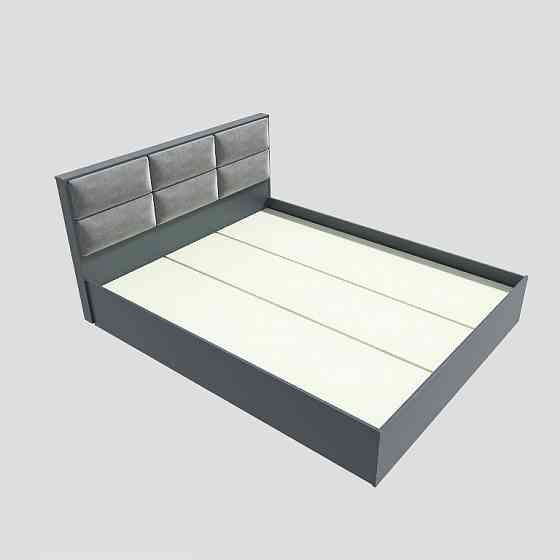 Ліжко двоспальне Еверест КЛ-1400 Лайт (щит ДСП під матрац) 140х200 см Графіт (DTM-4902) Дніпро