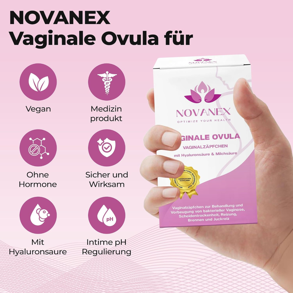 Вагинальные суппозитории NOVANEX Flora Intima с молочной и гиалуроновой кислотами, без гормонов, 9 шт Киев - изображение 7