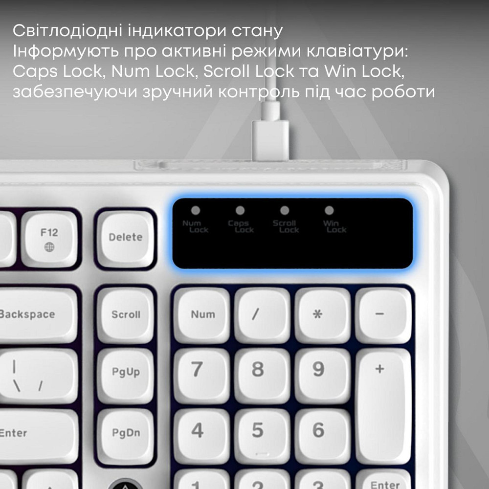 Клавіатура Ajazz AF98 Black USB-C White (AF98-W) ( 24942 ) Харьков - изображение 9