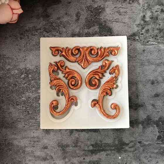 Молд силиконовый Абстракция 56 мм серый Киев