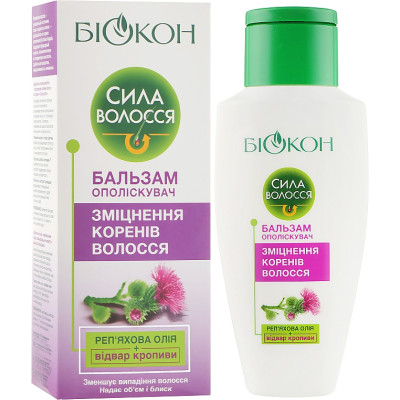 Кондиционер для волос Біокон Сила волос Бальзам ополаскиватель Укрепление корней 205 мл (4823110303313) Винница - изображение 3
