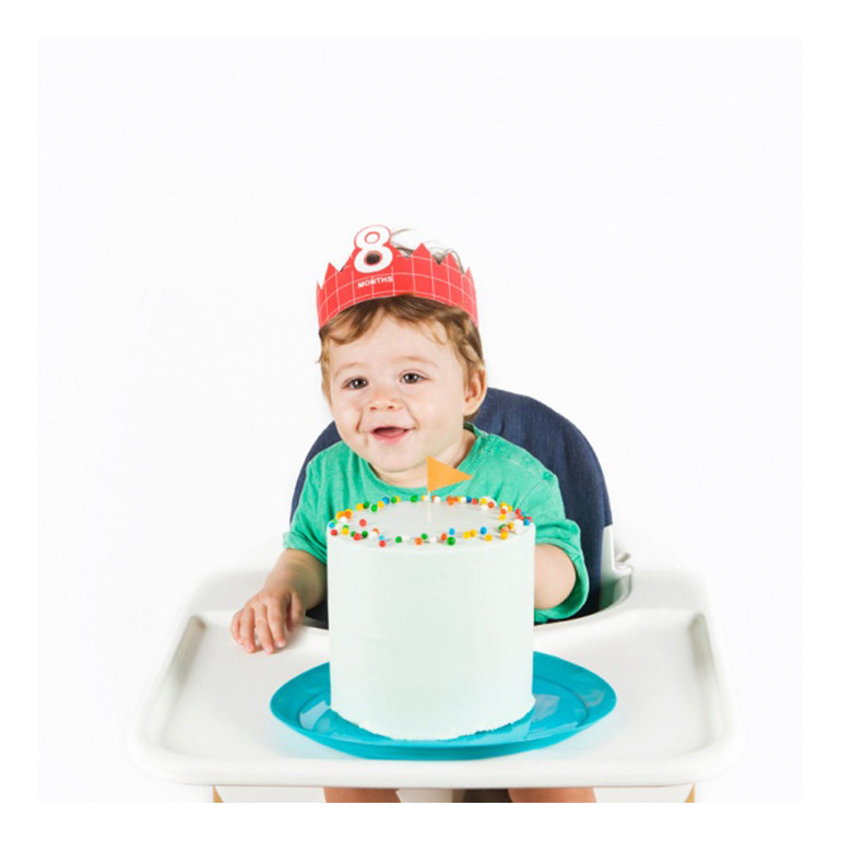 Набір корон для фотосесій (12шт)  1-12 місяців, Різнобарвний Рівне - фото 2