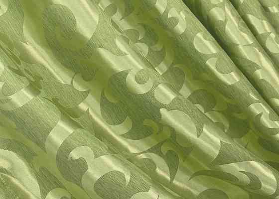 Комплект готових штор VR-Textil Жакард Вензель № 297ш Салатовий 150х270 см 2 шт (30-047) Київ