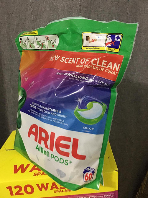 Капсули для прання Ariel PODS All in 1 — 60 шт, Mountain Spring / New Scent, оригінал, ЄС Киев - изображение 2