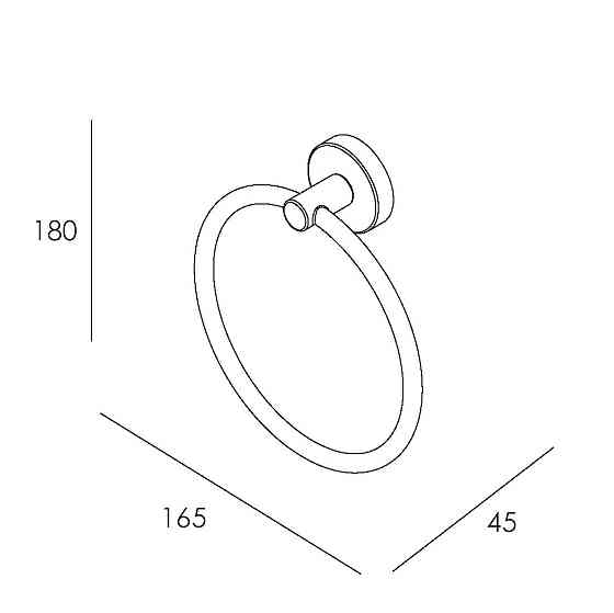 Держатель для полотенец IMPRESE SKALA хром Киев