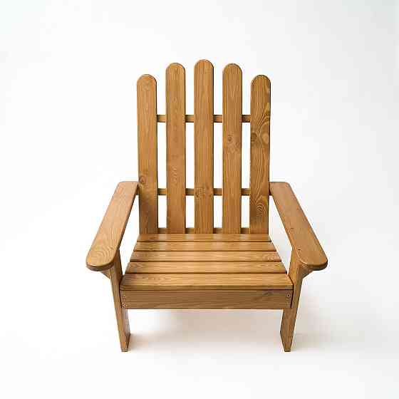 Кресло дачное деревянное складное шезлонг для зоны отдыха дома, дачи, сада, веранды из сосны, цвет дуб Каменец-Подольский