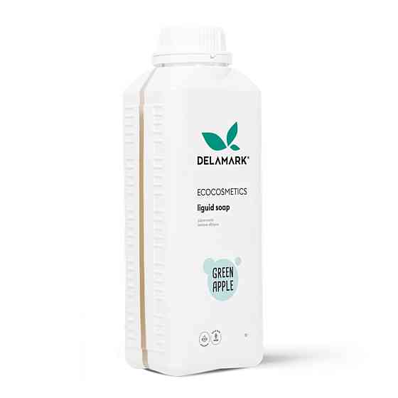 Мыло жидкое косметическое Зеленое яблоко De La Mark 1000 мл Киев