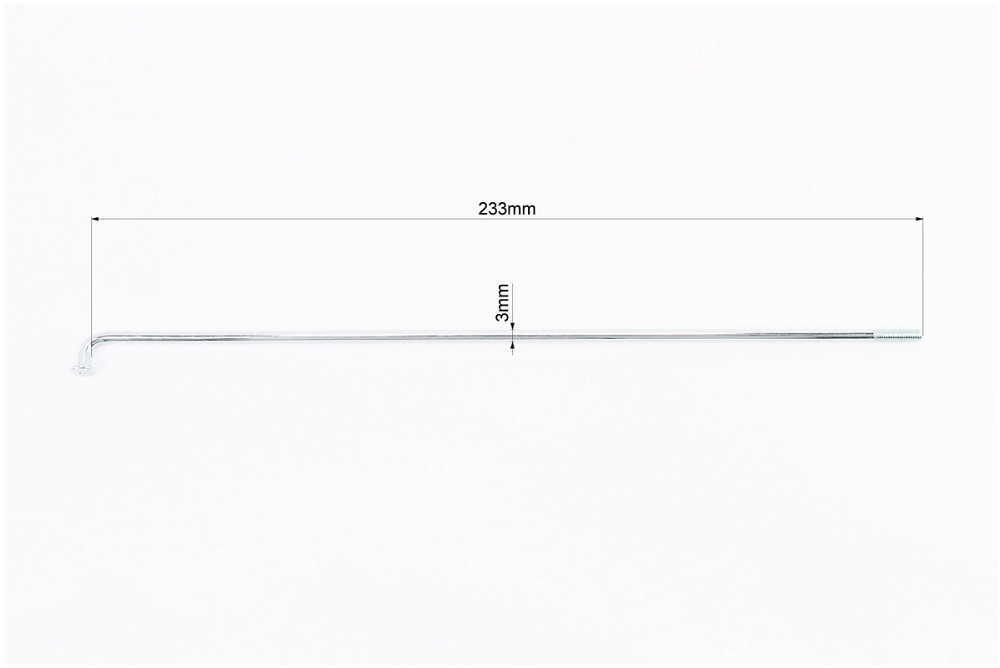 V200R Спиця переднього колеса L=233мм, D=3мм, к-кт 36шт Киев - изображение 2