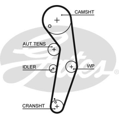 Комплект ременя ГРМ з помпой Gates KP15569XS-3 Вінниця - фото 1