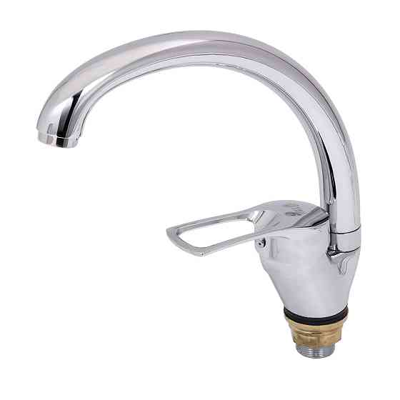 Смеситель s43 Ø40 для кухни гусак ухо на гайке TAU SM-4B144C (9843140) Киев