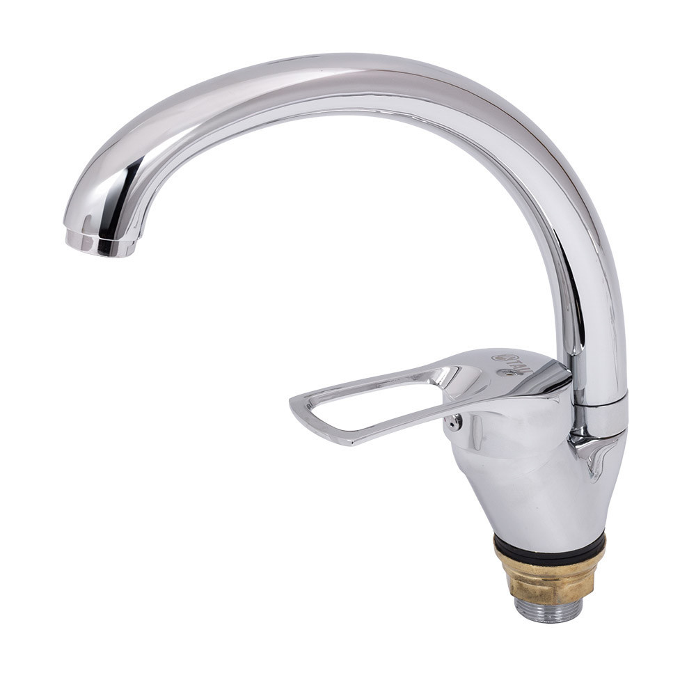 Смеситель s43 Ø40 для кухни гусак ухо на гайке TAU SM-4B144C (9843140) Киев - изображение 6