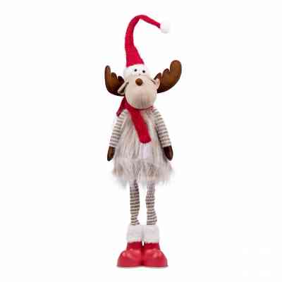 Украшение декоративное Novogod`ko Олень в красном, 80 см (974003) Винница