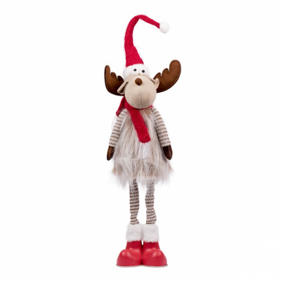 Прикраса декоративна Novogod`ko Олень в червоному, 80 см (974003) Вінниця - фото 1
