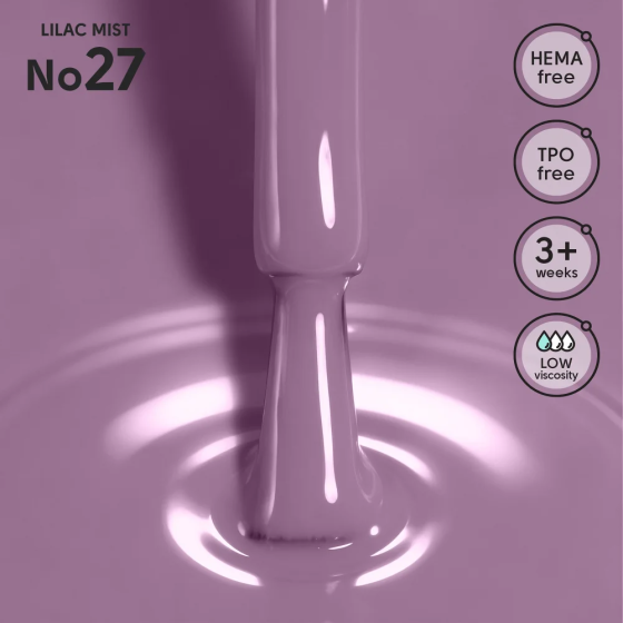 Гель-лак для ногтей 27 Lilac Mist Shelly 12 мл Киев