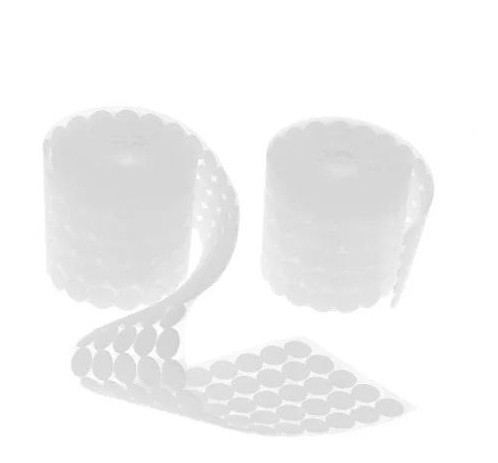 Липучки куруглі застібки самоклейні 20 мм, 1000 шт., білі Вінниця - фото 1