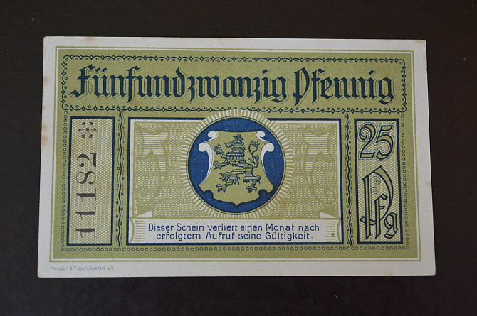 Германия. Нотгельд. 25 Pf 1921 года ( 3 ) Полтава - изображение 1