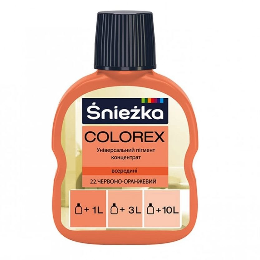 Барвник Sniezka Colorex 22 червоно-помаранчевий Киев - изображение 1