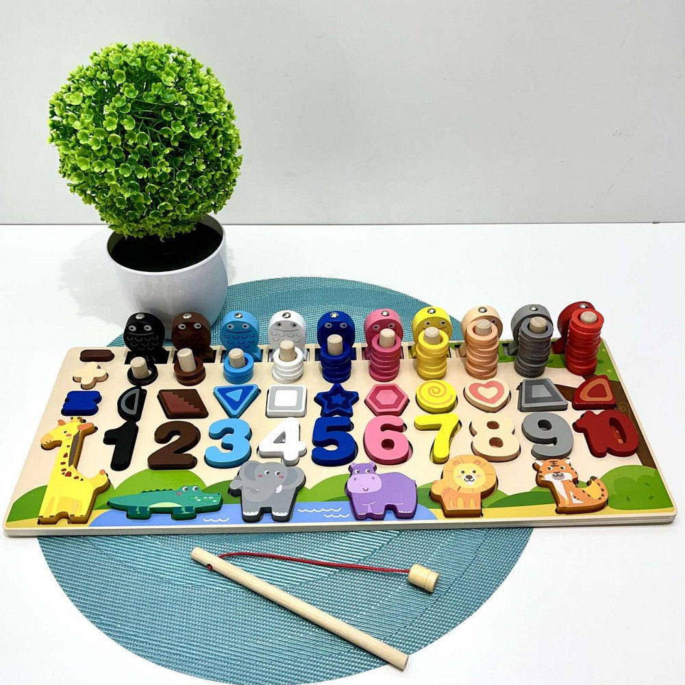 Дерев'яна іграшка Tree Toys Багатофункціональна дошка магнітна рибалка (MD 0820) Чернігів - фото 5