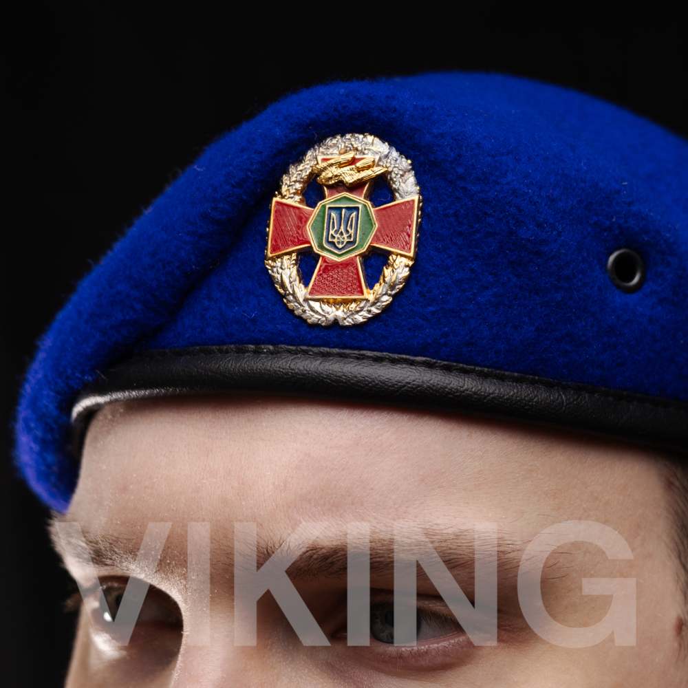 Берет Національна гвардія України НГУ волошковий (незатверджений) ПОВНИЙ КОМПЛЕКТ Запоріжжя - фото 3